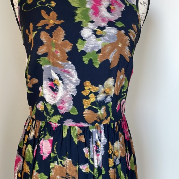 EUC Brooks Brothers / Red Fleece 💐Navy Floral Dress size 2 - Picture 4 of 9